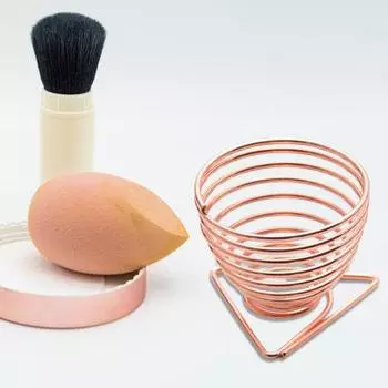 Портативная милая модная гладкая поверхность полая конструкция подставка для яиц для макияжа держатель губки 3