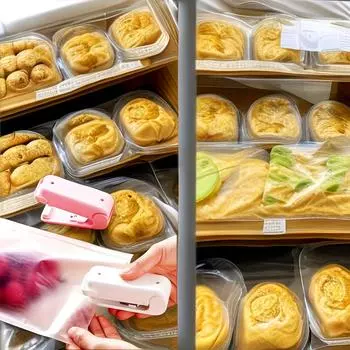 Портативная мини-машина для запечатывания бытовых пластиковых пакетов, влагостойкая машина для запечатывания закусок, ручная машина для запечатывания прессом синий