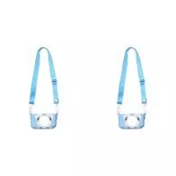 Портативная мини-мультяшная камера, регулируемый силиконовый чехол (Голубая собака)