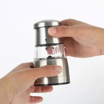 Портативная мини-шлифовальная машина из нержавеющей стали, ручная мельница для соли и перца для трав, перца, специй, розовой соли, кухонный шлифовальный гаджет