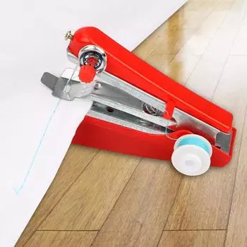 Портативная мини швейная машинка с ручным управлением для творчества, путешествий, небольших вышивок, простых швейных инструментов Red