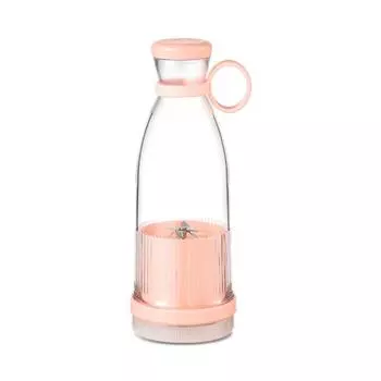 Портативная мини-соковыжималка для студентов и общежитий - перезаряжаемый электрический блендер для фруктов Water bottle juicer белый