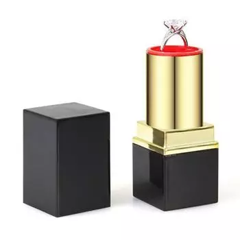 Портативная мини-упаковка для помады, вращающееся кольцо, коробка для хранения, креативный органайзер для подвесок, свадебные подарочные коробки, роскошная коробка для ожерелий, украшение