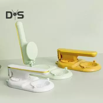 Портативная многофункциональная машина для изготовления пельменей 2-в-1 для быстрого изготовления пельменей, пресс для приготовления пельменей, кухонного использования зелёный