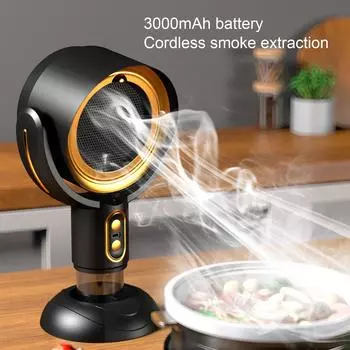 Портативная многофункциональная мощная коптильняБытовая мини настольная коптильня-гриль-машина для приготовления горячих горшков-вытяжка USB фиолетовый