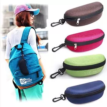 Портативная модная подвесная однотонная шкатулка для солнцезащитных очков из ткани Оксфорд, сумка для очков, футляр для очков ручной работы розы красного