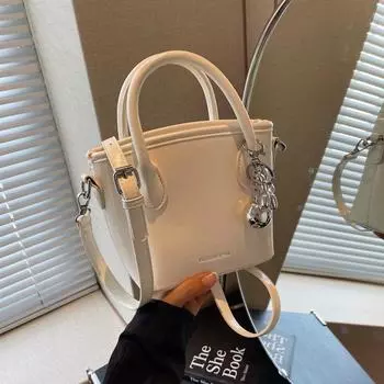 Портативная модная сумка высокого класса, женская простая сумка-ведро, универсальная повседневная сумка-мессенджер