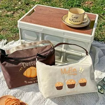 Портативная мультяшная термосумка, водонепроницаемая сумка для хранения ланч-бокса, изолированная сумка для ланча, офицер-работник Muffin