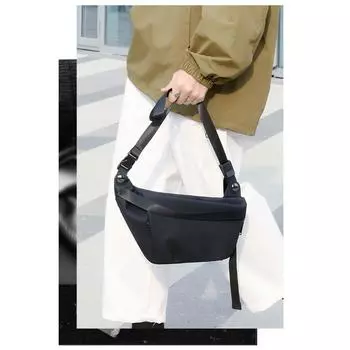 Портативная мужская сумка с косым крестом, сумка для почты, сумка для верховой езды, мотоциклетный рюкзак, спортивная сумка на плечо one size чёрный