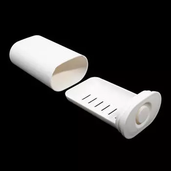 Портативная мыльница для путешествий, мыльница со сливом, герметичный пластиковый корпус, легкая модная простая мыльница для ванной комнаты, аксессуары для душа One Size белый