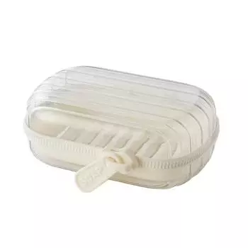 Портативная мыльница, герметичная коробка для хранения, водонепроницаемая, для путешествий, дома, ванной комнаты, мыльница с застежкой-молнией, герметичный контейнер для мыла прозрачный