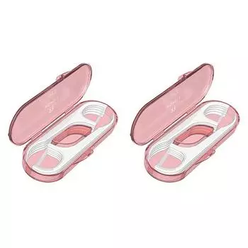 Портативная одноразовая зубная нить в футляре, упаковка из 10 шт., 2 шт.