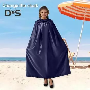 Портативная палатка для переодевания Мгновенная примерочная Мгновенное переодевание Накидка Пляж Машина Лодка Танцоры Фотосъемка Убежище темно-синий