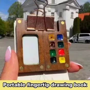 Портативная палитра для художественной студии, палитра для акварельных красок, дорожный набор, компактный дизайн, 8/15 цветов 8Grid