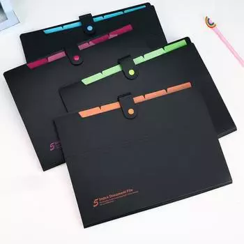 Портативная папка-гармошка с застежкой-банджи, безопасная защелка, чехол для файлов размером с букву для домашнего школьного офиса синий