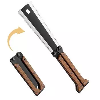 Портативная пила-бабочка SK5, двухсторонняя складная пила, ручная пила для деревообработки, мини-пила для лесозаготовок, инструмент для выживания 1pc