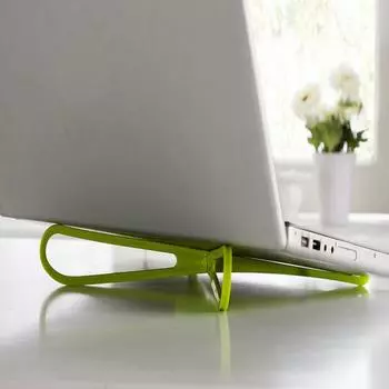 Портативная пластиковая простая охлаждающая подставка для ноутбука, подставка для стойки, опорный охладитель синий