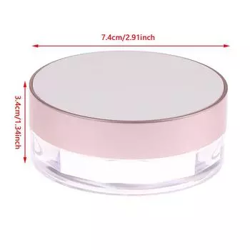 Портативная пластиковая пудреница, пустой контейнер для рассыпчатой пудры с ситом, косметический сито, свободная банка, дорожный контейнер для макияжа one size