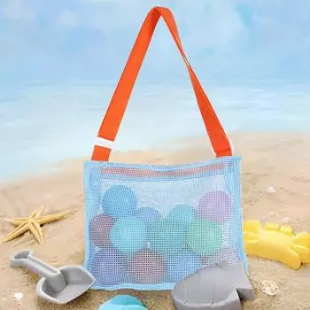 Портативная пляжная сумка, 1 шт., косметичка, сумка для хранения игрушек, сумка через плечо, полиэстеровая сумка для бассейна, детская сумка