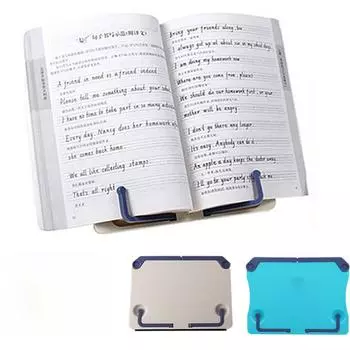 Портативная подставка для чтения, подставка для книг, полка для рецептов, складной держатель, держатель для поваренной книги, органайзер, подставка для музыки, партитура, рецепт, планшет белый