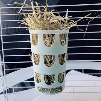 Портативная подставка для кормушки для кроликов для маленьких домашних животных синий