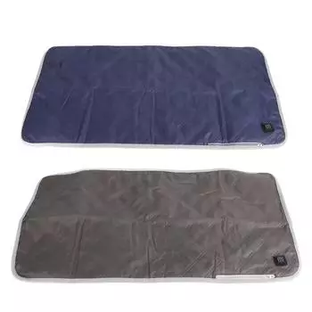 Портативная подушка для сиденья с подогревом 5 В, подогрев сиденья для дома, офиса, кемпинга, улицы, 45x90 см Black