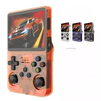 Портативная портативная консоль R36S: Linux с открытым исходным кодом, 3,5-дюймовый IPS-экран Single Card, R36S 64G