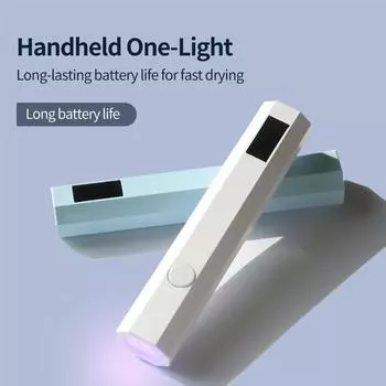 Портативная портативная мини-лампа для ногтей для гель-лака, быстросохнущий фонарик, ручка, USB-сушилка для ногтей, УФ-светодиодная лампа для ногтей B розовый