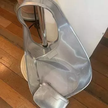 Портативная прозрачная сумка через плечо для женщин, элегантная сумка для покупок и путешествий