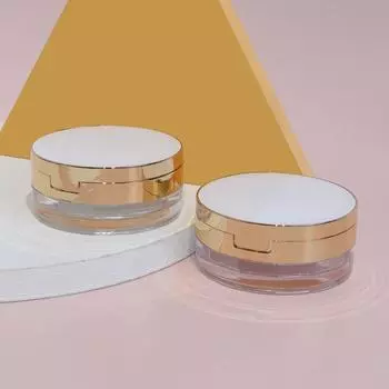 Портативная пудреница, ручная пустая пудреница с ситом, косметическая дорожная пудреница, сито, контейнер с пуховкой