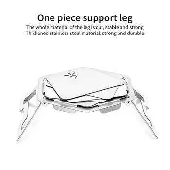 Портативная яма для костра, жаровня для кемпинга, складная печь для костра, уличная дровяная печь, стальная яма для костра серебряный