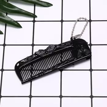 Портативная расческа для волос, щетка Heychain, складная массажная расческа, антистатическая расческа для стула