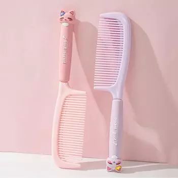 Портативная расческа с рисунком из мультфильма, мягкие силиконовые расчески, расчески для укладки волос, симпатичная расческа, парикмахерская расческа, щетка для волос для девочек, дорожная расческа