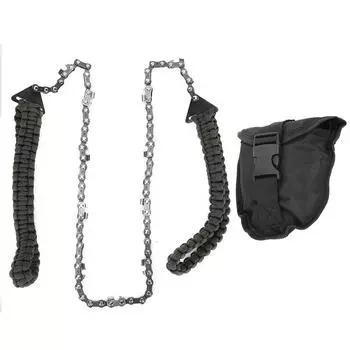 Портативная ручная цепная пила для резки и обрезки высокоуглеродистой стали, инструмент для выживания в походах и охоте