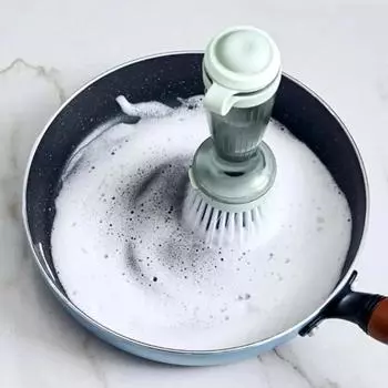 Портативная щетка для мытья посуды с жидкой насадкой Многофункциональная чистящая щетка Щетка для мытья посуды Очистка