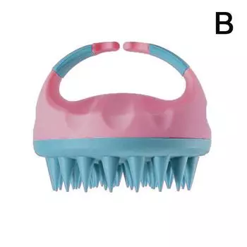 Портативная силиконовая щетка для шампуня, ручная массажная щетка для головы, кожи головы, массажная щетка для ванны, щетка для душа, мягкая расческа для волос, уход за волосами