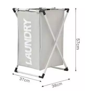 Портативная складная корзина для белья: Большая, Прочная, Корзина для грязного белья для хранения в ванной Single Piece бежевый