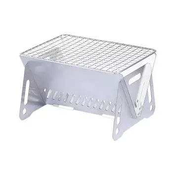 Портативная складная печь для пикника на открытом воздухе, оборудование для кемпинга, мусоросжигатель из нержавеющей стали, гриль, мини-барбекю, карточная плита