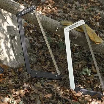 Портативная складная пила с длинным лезвием 21 дюйм, многофункциональная складная пила по дереву для деревообработки, кемпинга, инструмента для выживания серебряный