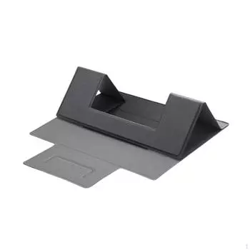 Портативная складная подставка для ноутбука из полиуретана, регулируемая, противоскользящая, 5 кг, несущая устойчивая треугольная структура Black