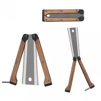 Портативная складная ручная пила по дереву с тонкими углами 45° и 90° для грубой и тонкой резки, подходит для распиловки садовых веток и резки деревянных изделий Folding Saw
