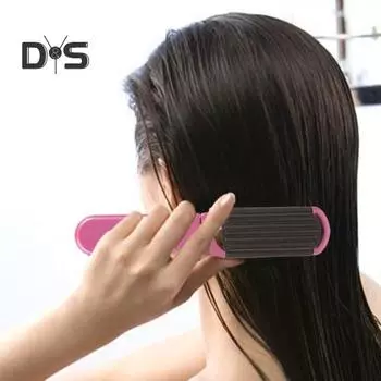 Портативная складная щетка для волос с зеркалом, мягкая щетина, массаж кожи головы, портативная антистатическая расческа с воздушной подушкой, инструменты для укладки и распутывания волос для мужчин и женщин серебряный