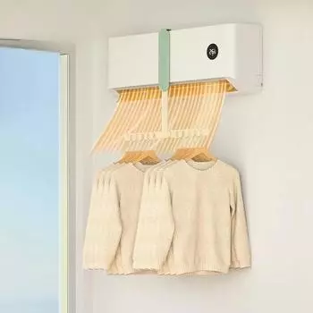 Портативная складная вешалка для путешествий Т-образная складная сушилка для одежды Дорожные вешалки Подвесная стойка Кондиционер Вешалка для одежды 1 PCS серый