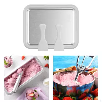 Портативная сковорода для приготовления мороженого с холодным джелато для мгновенного приготовления жареных конфет белый