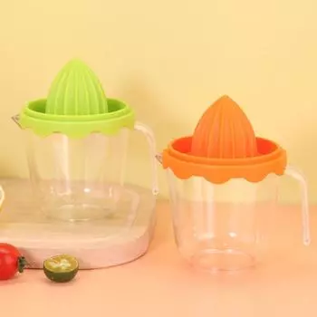 Портативная соковыжималка для апельсинов и лимонов, ручная соковыжималка для фруктов, соковыжималка для цитрусовых, кухонный инструмент зелёный
