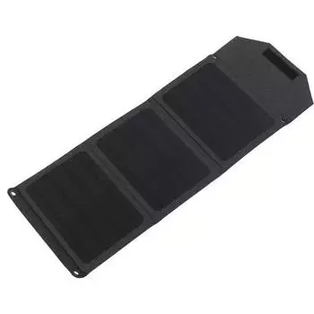 Портативная солнечная панель, 18 Вт, монокристаллическое кремниевое складное зарядное устройство, тройное складное зарядное устройство постоянного тока, двойной порт USB