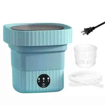 Портативная стиральная машина 6л, складная конструкция большой емкости, энергосберегающая машина для стирки нижнего белья с функцией Plug-Play, стиральная машина для детской одежды 6L розовый