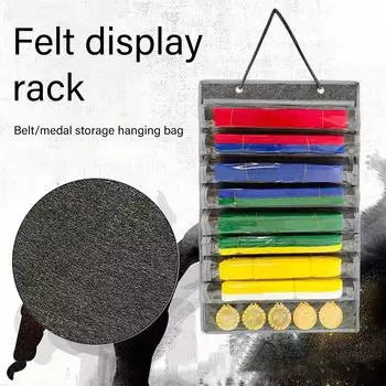 Портативная стойка для демонстрации поясов и медалей для боевых искусств, пылезащитное решение для домашнего хранения, аксессуар для 8 поясов плюс полка 1
