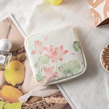 Портативная сумка большой вместимости для гигиенических прокладок и косметики