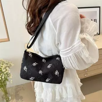 Портативная сумка через плечо для женщин литературная личность модная цветочная красивая иностранная стиль простая мода новая